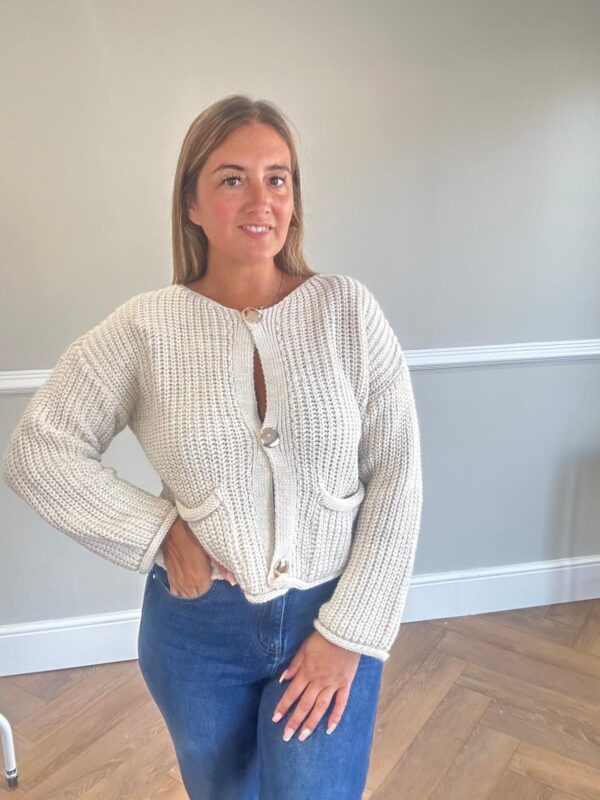 Gold button cardigan