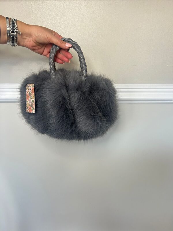 Puff ball faux fur bags - Image 5
