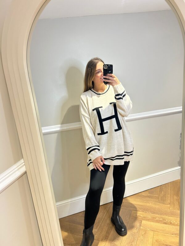 H knitted jumper