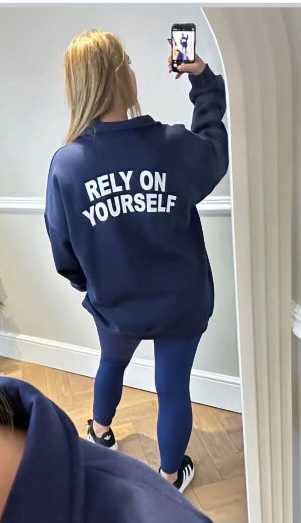 Navy half zip sweatshirt - Image 5