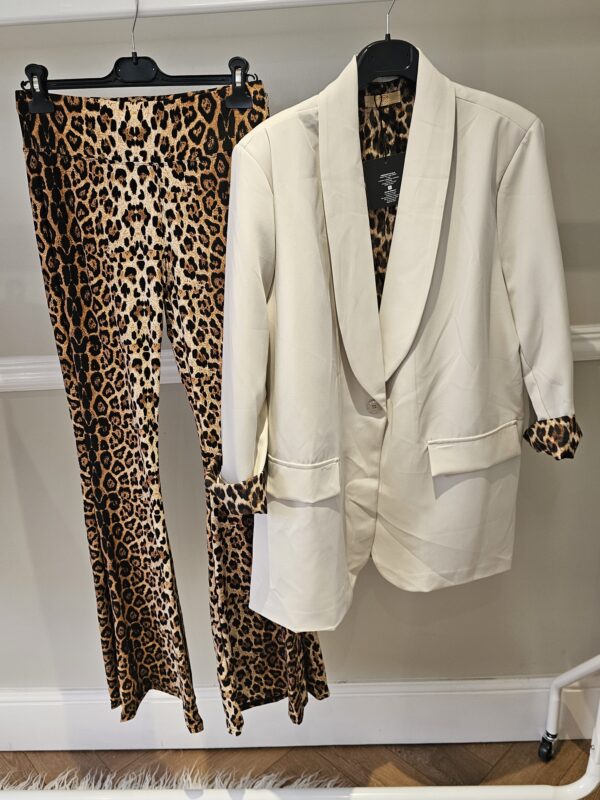 Leopard cuff blazer - Image 2