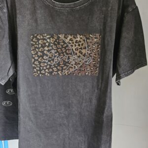 Plus diamond leopard tshirt