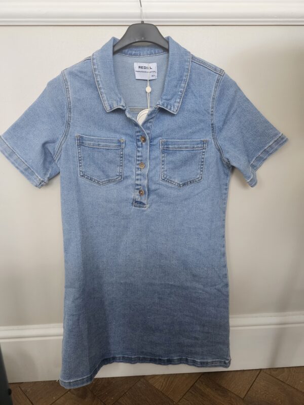 Denim mini dress