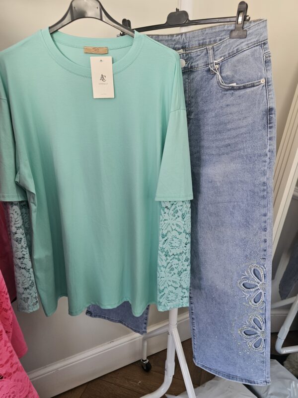 Plus lace t shirt - Image 3
