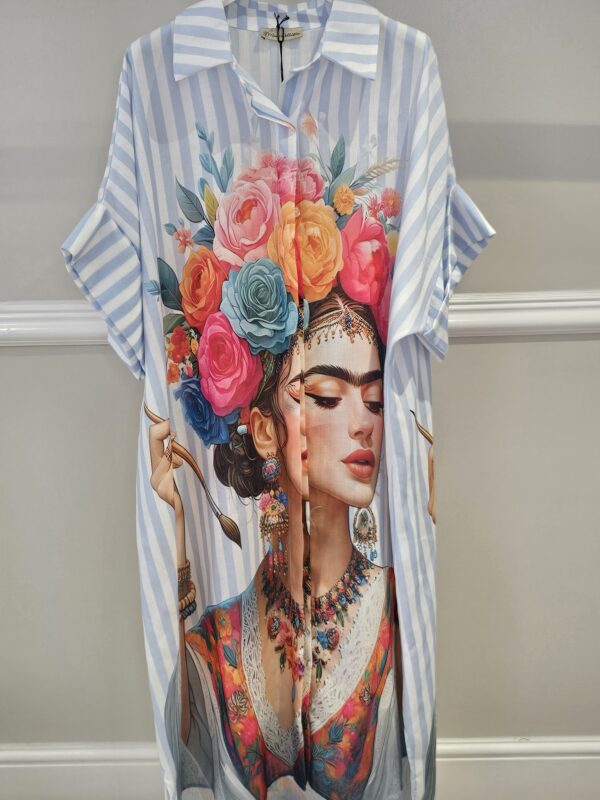 Pinstripe frida dress