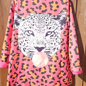 Fushia print blazer