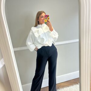 Black stretch trousers