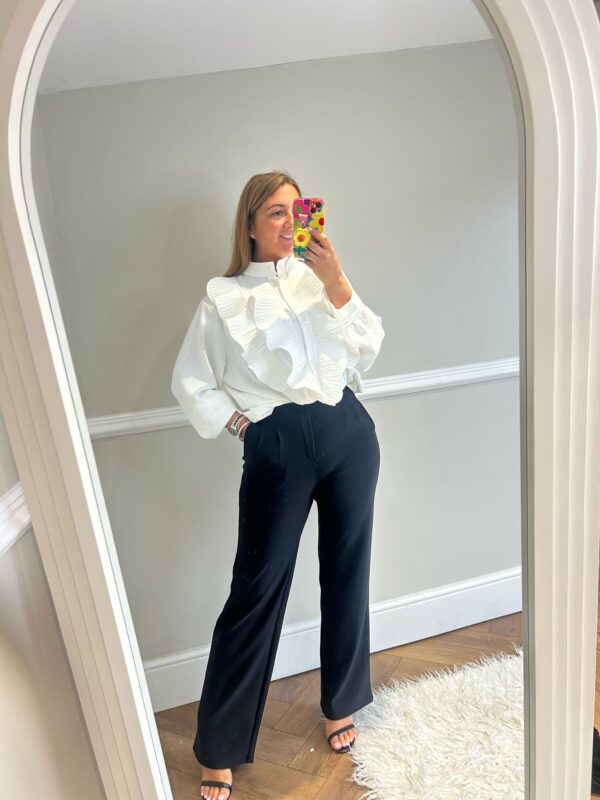 Black stretch trousers