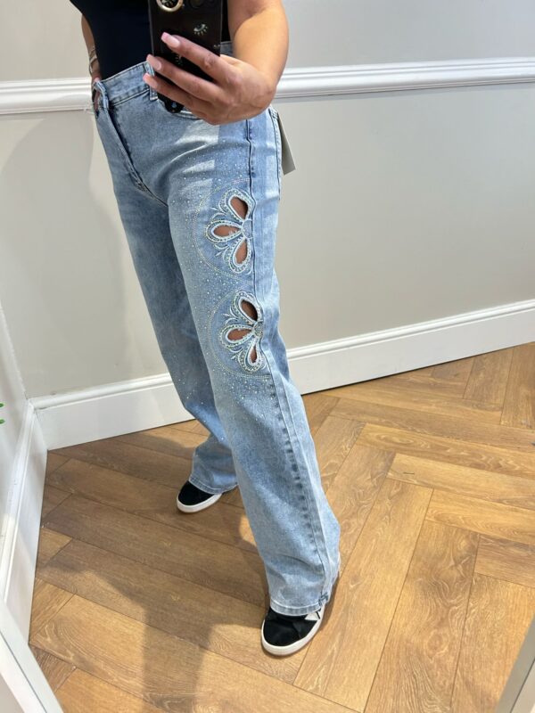 Cut out sparkle jean - Image 2