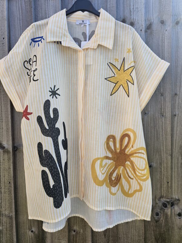 Lemon pinstripe shirt
