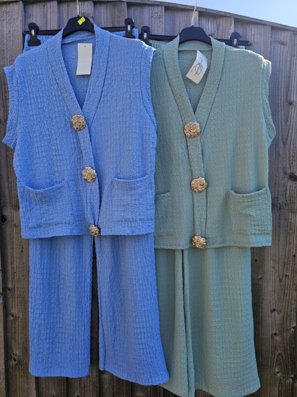 Gold button co-ord set - Image 2