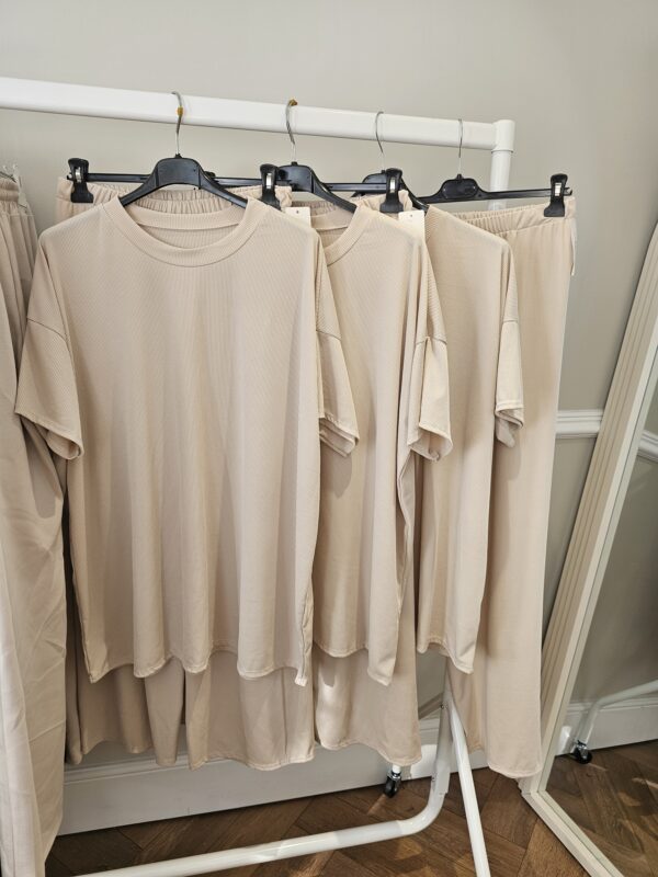 Rib co-ord tshirt set
