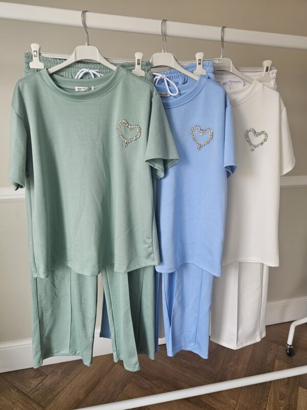 Diamond heart jogger set - Image 4