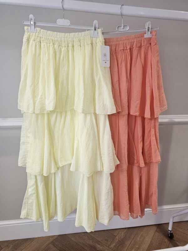 Layered maxi skirt