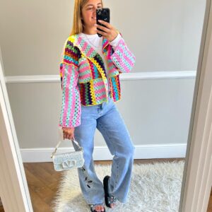 Multi crotchet cardigan