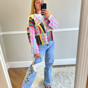 Multi crotchet cardigan