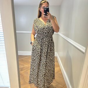 Leopard maxi dress