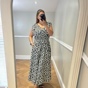 Geo maxi dress