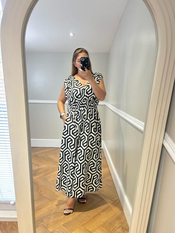 Geo maxi dress