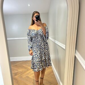 Leopard midi magic dress