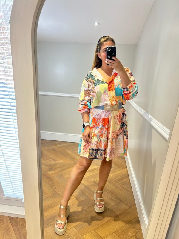 Paisley plus shirt dress - Image 2
