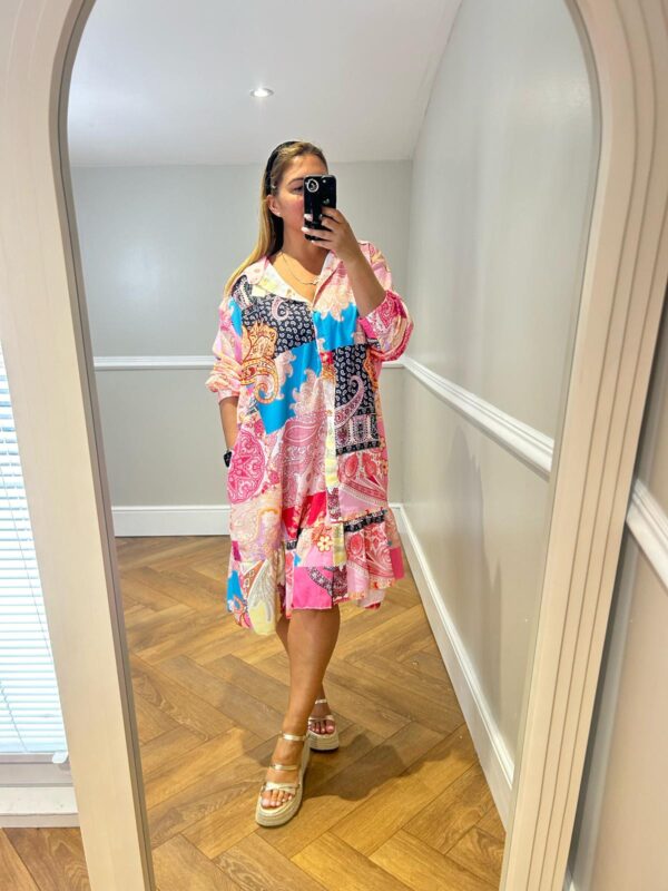 Paisley plus shirt dress - Image 3