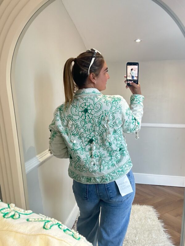Embroidered shell detail jacket - Image 2