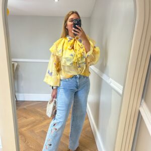 Lemon frill shirt