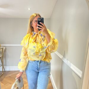 Lemon frill shirt