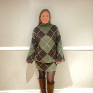 Argyle skirt co-ord