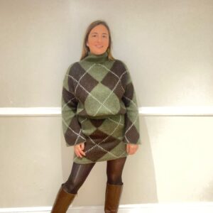 Argyle skirt co-ord