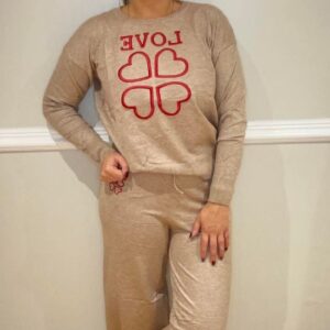 Love embroidered co-ord