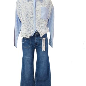Pocket front strech jeans