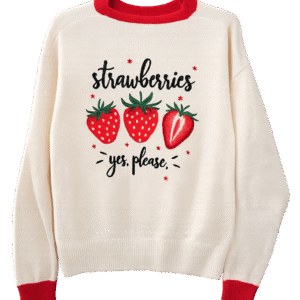 Embroided Strawberry cardigan