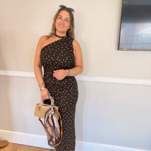 Polkadot rouch dress