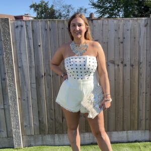 Polkadot corset top