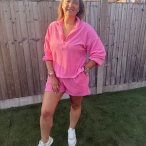 Towelling shorts sets