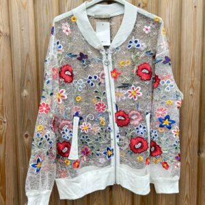 Embroidered floral jacket