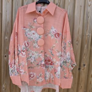 Inspired large button shirt