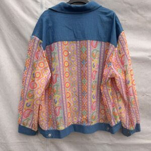 Embroidered soft demin jacket