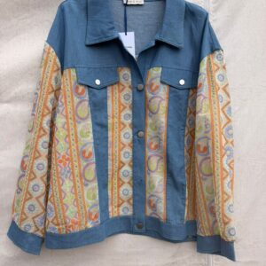 Embroidered soft demin jacket