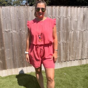 Frill shorts set