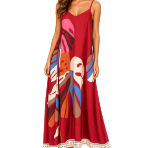 Silky palm dress