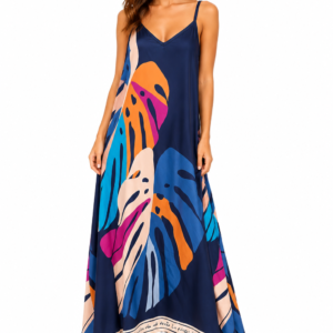 Silky palm dress