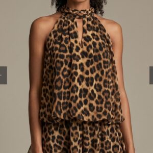Leopard playsuit