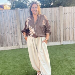 Zena Polka dot half jacket
